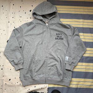 Gallery Dept. French Zip Hoodie 'Heather Grey'